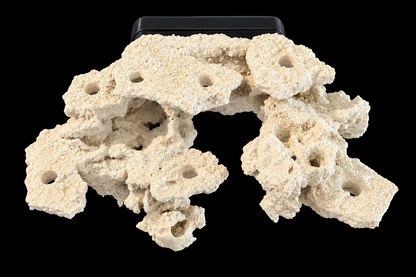 ChandlerRocks Original large magnetic frag rock in natural finish with frag plug holes and magnet