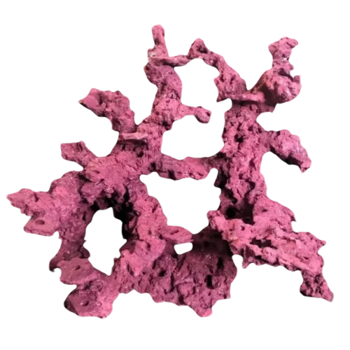Hand-sculpted coralline reef centerpiece